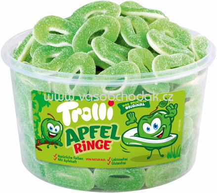 Trolli Apfelringe, Dose, 150 St, 1,2 kg