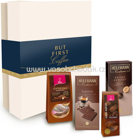 Viba & Heilemann Geschenkbox But first Coffee, 370g