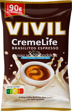 Vivil CremeLife Brasilitos Espresso ohne Zucker, 90g