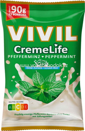 Vivil CremeLife Pfefferminz ohne Zucker, 90g