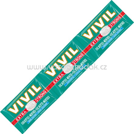 Vivil Extra Strong Eukalyptus-Menthol ohne Zucker, 3 St, 75g