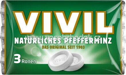 Vivil Natürliches Pfefferminz, 3 St, 87g