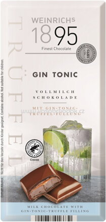 WEINRICHs Vollmilch Schokolade Trüffel Gin Tonic, 100g