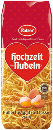 Zabler Hochzeit Nudeln Hubertus Spätzle Classic, 250g