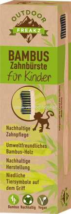 Outdoor Freakz Zahnbürste Kinder Bambus, ab 3 Jahre, 1 St