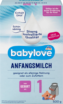 Babylove Anfangsmilch 1, von Geburt an, 500g