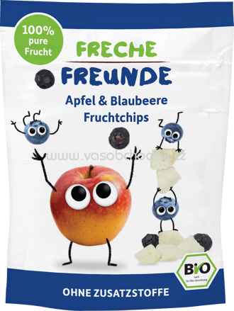 Freche Freunde Fruchtchips Apfel & Blaubeere, ab 3 Jahren, 16g