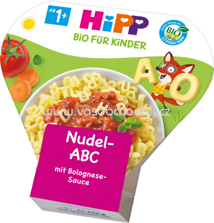 Hipp Kinderteller Nudel-ABC mit Bolognese-Sauce ab 1 Jahr, 250 g