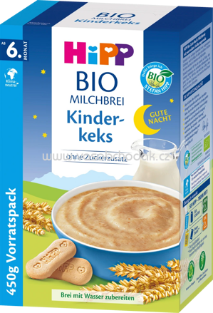 Hipp Bio-Milchbrei Gute Nacht Kinderkeks, ab 6. Monat, 450g