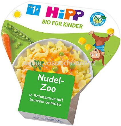 Hipp Kindertellerr Nudel Zoo in Rahmsauce mit Buntem Gemüse, ab 1 Jahr, 250g