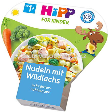 Hipp Kinderteller Nudeln mit Wildlachs in Kräuterrahmsauce, ab 1 Jahr, 250g