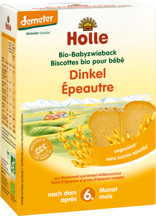 Holle baby food Babyzwieback Dinkel, nach dem 6. Monat, 200g