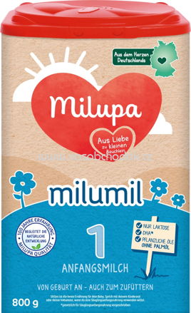 Milupa Anfangsmilch 1 Milumil, von Geburt an, 800g