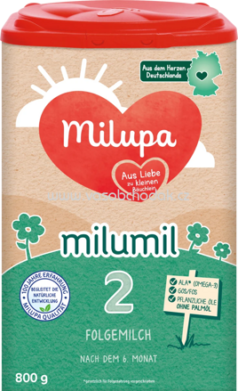 Milupa Folgemilch 2 Milumil, nach dem 6. Monat, 800g