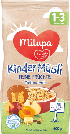 Milupa Kindermüsli Feine Früchte, ab 1 Jahr, 400g