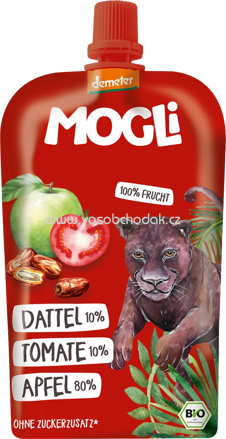 MOGLi Quetschbeutel Dattel, Tomate & Apfel, ab 3 Jahren, 120g