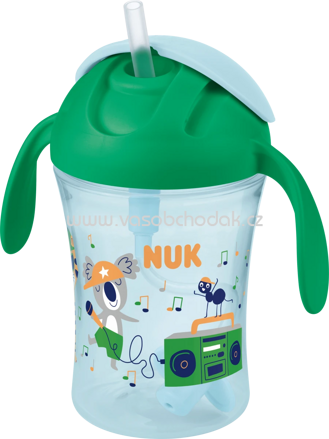 Nuk Strohhalmbecher Motion Cup, grün, ab 8 Monate, 230 ml, 1 St