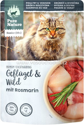 Pure Nature Katzen Nassfutter Senior 10+ Geflügel & Wild, 85g