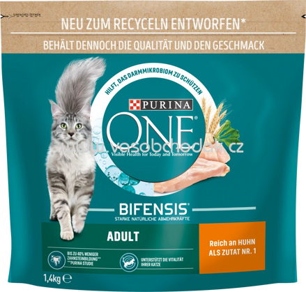 Purina ONE Adult reich an Huhn und Vollkorn–Getreide, 1,4 kg