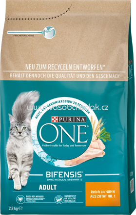 Purina ONE Adult reich an Huhn und Vollkorn–Getreide, 2,8 kg