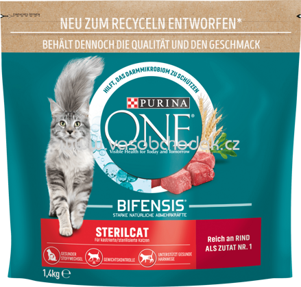 Purina ONE Sterilcat reich an Rind und Weizen, 1,4 kg