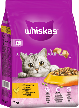 Whiskas Trockenfutter mit Huhn, 7 kg