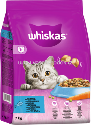 Whiskas Trockenfutter mit Thunfisch, 7 kg