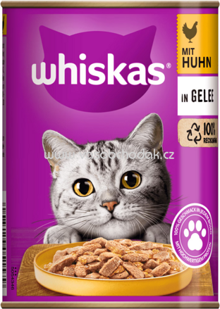 Whiskas Dose mit Huhn in Gelee, 12x400g