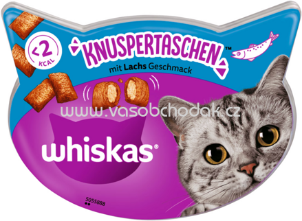 Whiskas Knuspertaschen mit Lachs, 60g