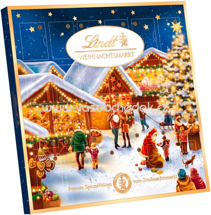 Lindt Weihnachtsmarkt Mini Tisch Adventskalender, 115g