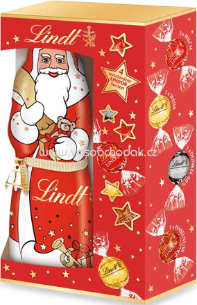 Lindt Weihnachtsmann Lindor Geschenk, 197g