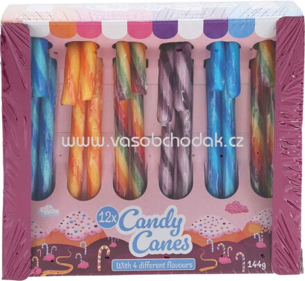 Becky's Candy Canes Zuckerstangen 12cm bunt, 12 St, 144g