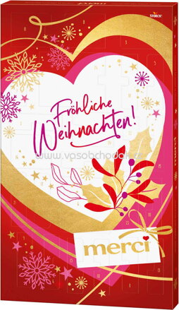 Merci Adventskalender (srdce), 263g Merci Adventskalender (srdce), 263g
