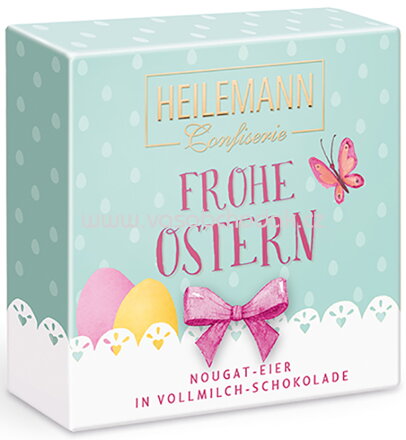 Heilemann Frohe Ostern Nougat-Eier, 72g