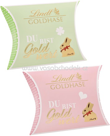 Lindt Du bist Gold wert Goldhasen Kissenpackung, 43g