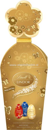 Lindt Lindor Mini Eier Mischung im Köcher, 150g