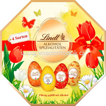 Lindt Alkohol-Spezialitäten-Eier Kassette, 216g