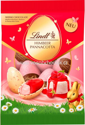 Lindt Himbeer Panna Cotta Eier, 90g