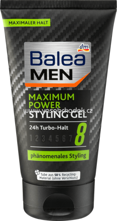 Balea MEN Styling Gel Maximum Power, 150 ml