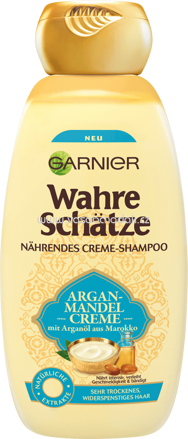 GARNIER Wahre Schätze Shampoo Argan Mandelcreme, 300 ml