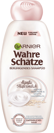 GARNIER Wahre Schätze Shampoo Sanfte Hafermilch, 400 ml