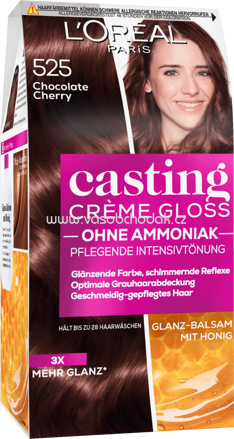 L'ORÉAL Paris Casting Creme Gloss Haarfarbe Intensivtönung Choco Cherry 525, 1 St