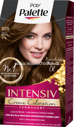 Poly Palette Intensiv Haarfarbe Goldbraun 655, 1 St