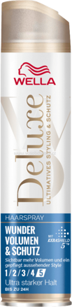 WELLA Deluxe Haarspray Wunder Volumen & Schutz ultra stark, 250 ml