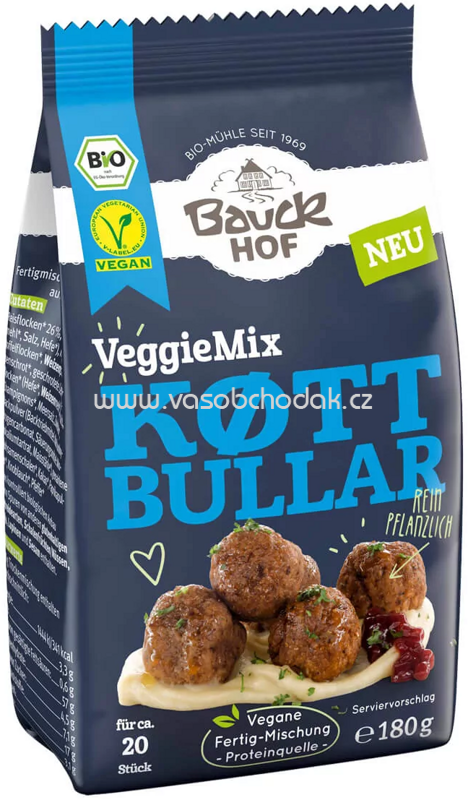 Bauckhof Veggie Mix Köttbullar, 180g