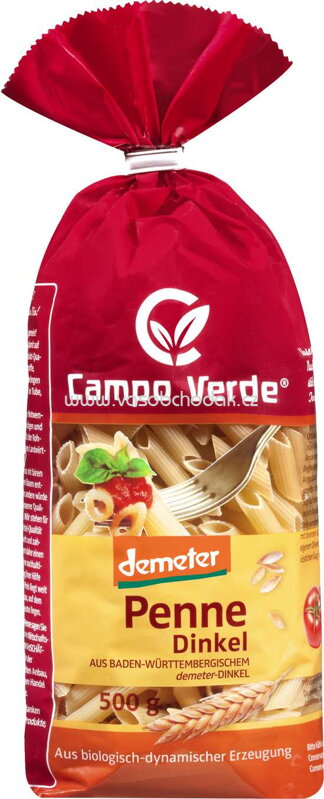 Campo Verde Penne Dinkel, 500g