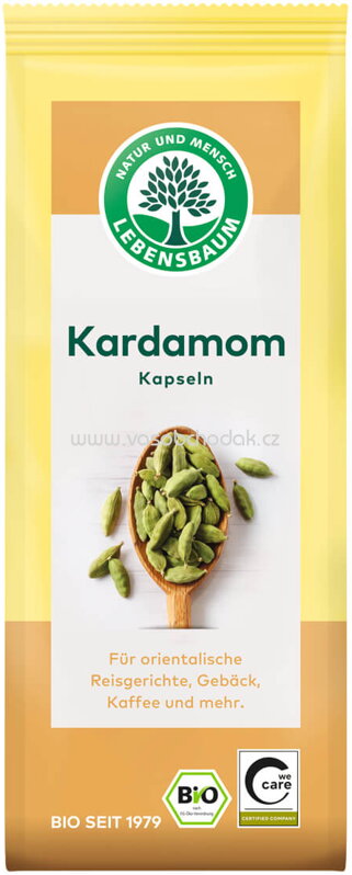 Lebensbaum Kardamom, Kapseln, 30g