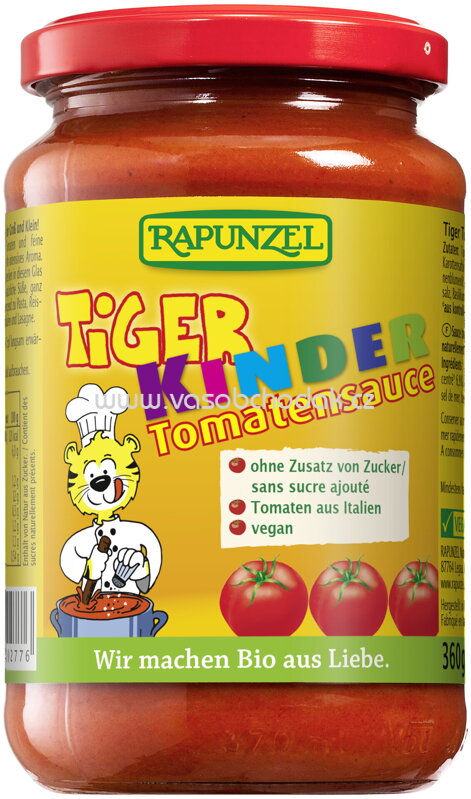 Rapunzel Tomatensauce Tiger, 345 ml