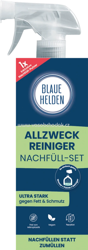 Blaue Helden Allzweckreiniger Power-Pulver Starterset, 1 St