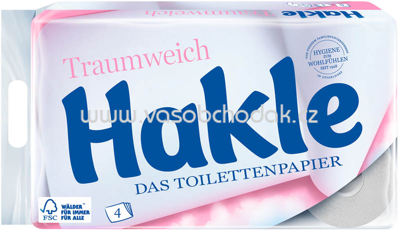 Hakle Toilettenpapier Traumweich, 4-lagig, 8 - 80 Rollen